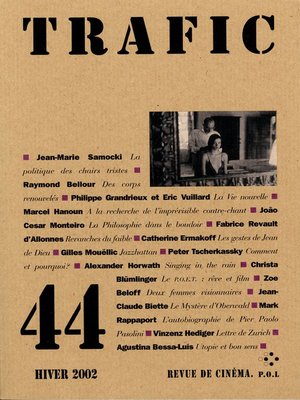 cover image of Trafic N° 44 (Hiver 2002)